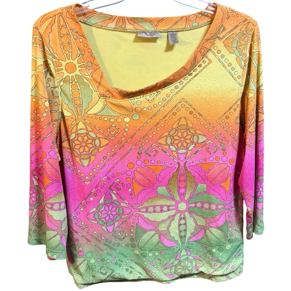 y2k funky boho mesh top with asymmetrical neckline, size 2X